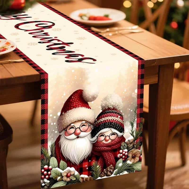 FestiLoom Christmas Table Runner | "Merry Christmas" Design | 100% Polyester | Festive Decor for Christmas & New Year 2025/2026