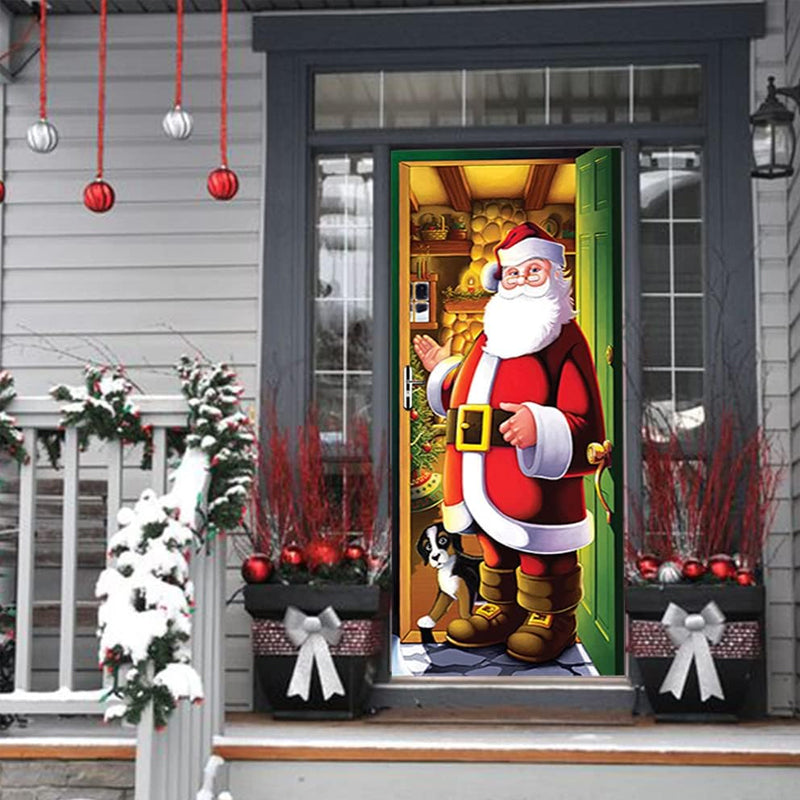 Nightmare Before Christmas Outdoor Decorations Props Christmas Elves Door Cover