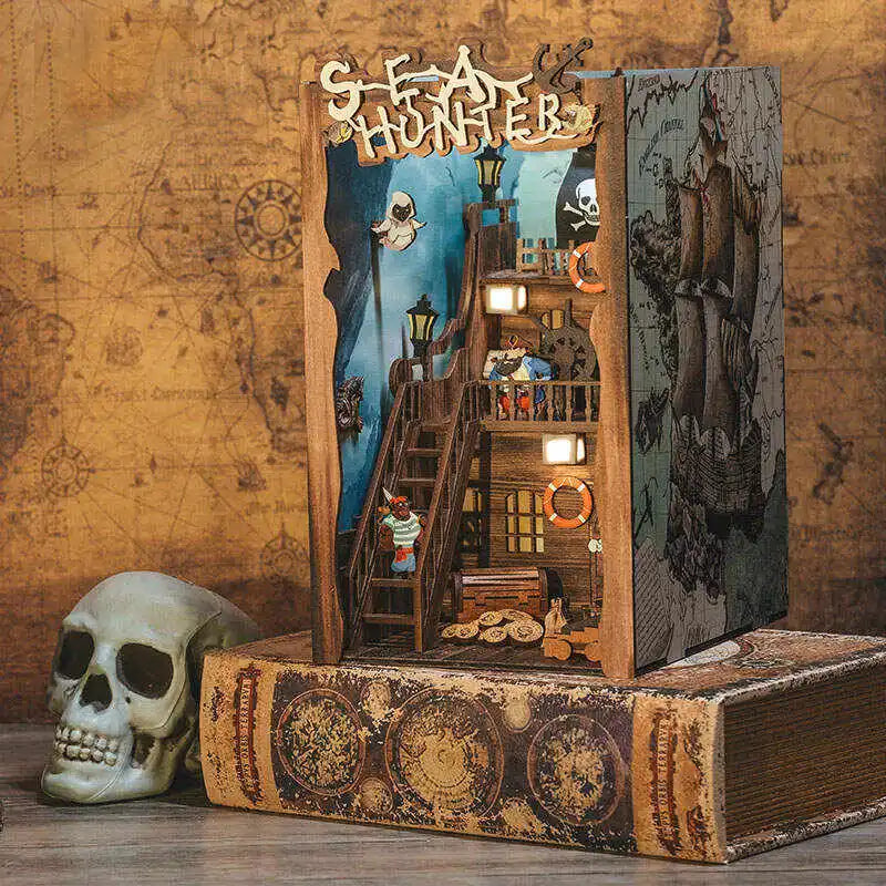 PAUPOOTM 3D Wooden Puzzle Bookend