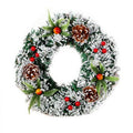 Christmas Flocked Wreath Decoration 20CM, 30CM, 40CM