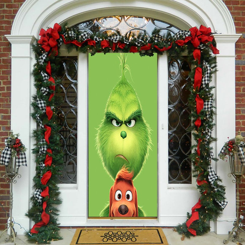 Nightmare Before Christmas Outdoor Decorations Props Christmas Elves Door Cover