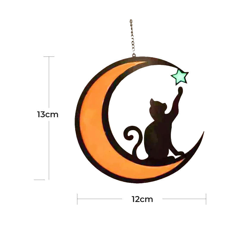 Moon Cat Decoration Pendant made of Acrylic
