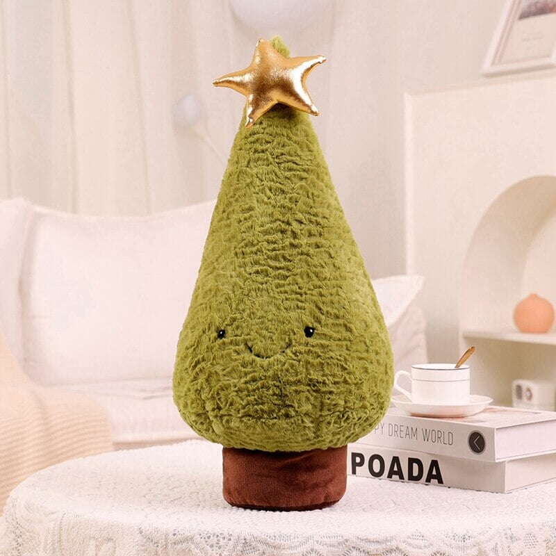 Fluffy Christmas Tree Reindeer Plushie