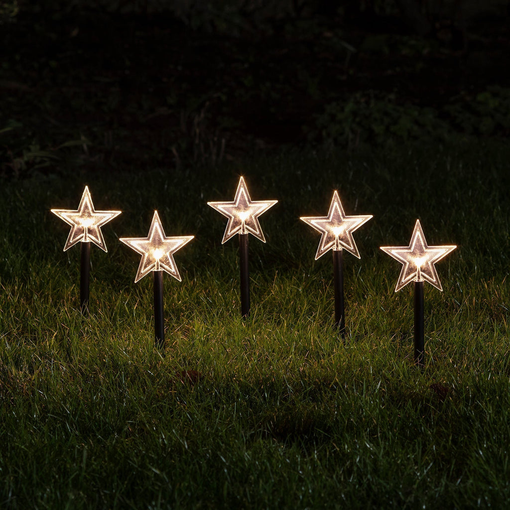 Christmas Decorations Star Garden Stake Lights