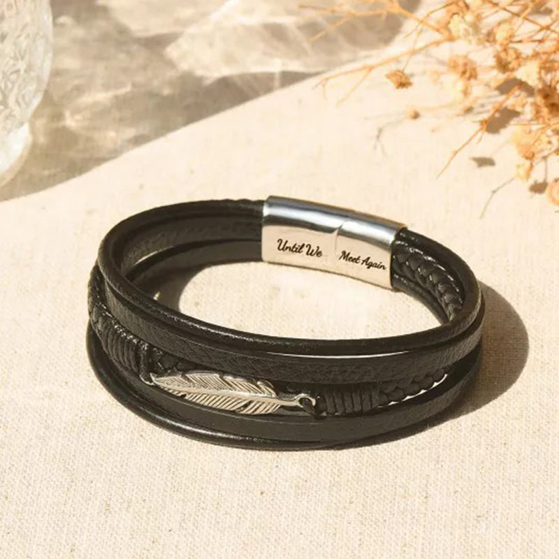 Memorial Feather Men's Bracelet