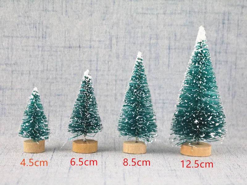 Blue Gold Silver And Red Mini Christmas Tree Ornaments