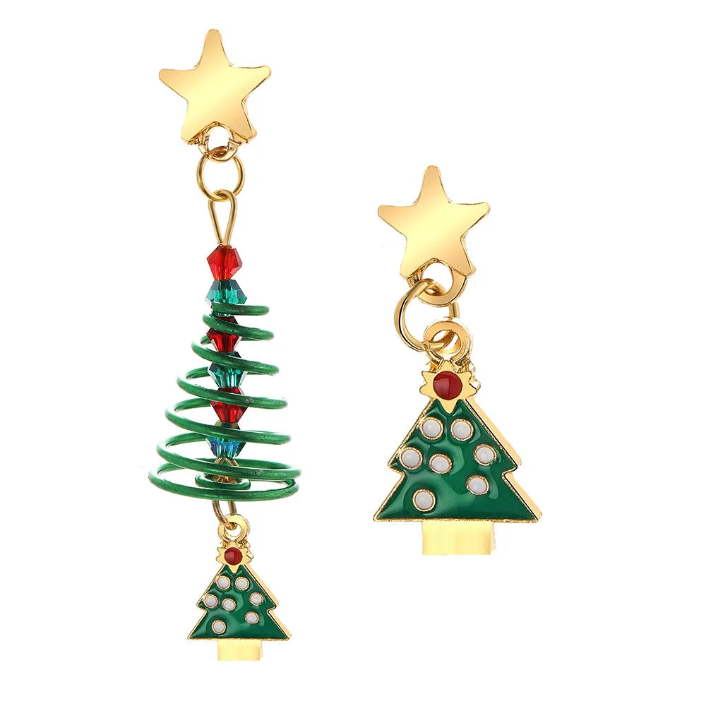 Bellora Kerst Oorbellen – Goudrode Belvormige Oorbellen, Lichtgewicht & Feestelijke Sieraden voor Vrouwen en Meisjes