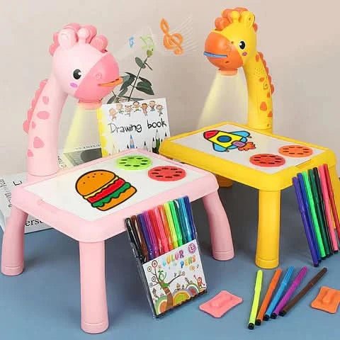 Creative drawing board with watercolour pens for children