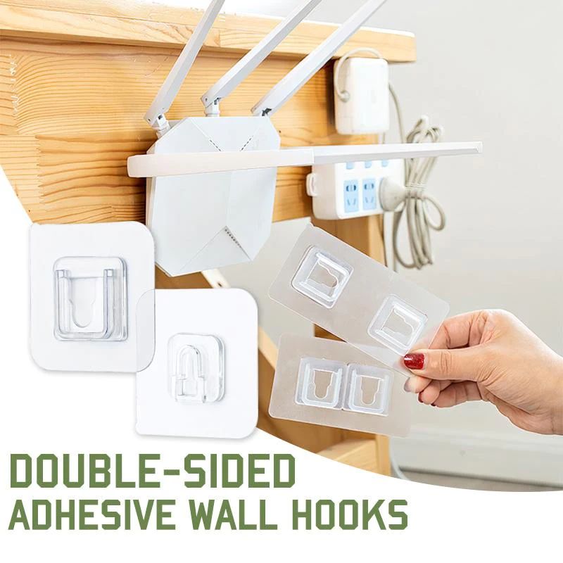 Reusable Self-Adhesive Wall Hooks with Waterproof and Oilproof Finish