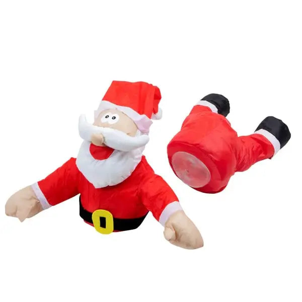 Cheerful Christmas Window Figure ClausKlap – Moving Sound-Activated Decoration