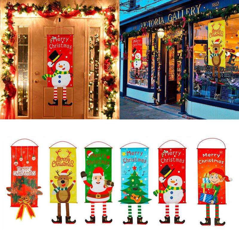 Merry Christmas Door Banner Hanging Ornament