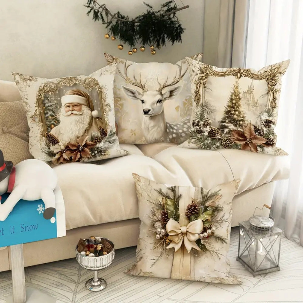 Christmas Cushion Covers Decorative Sofa Pillows