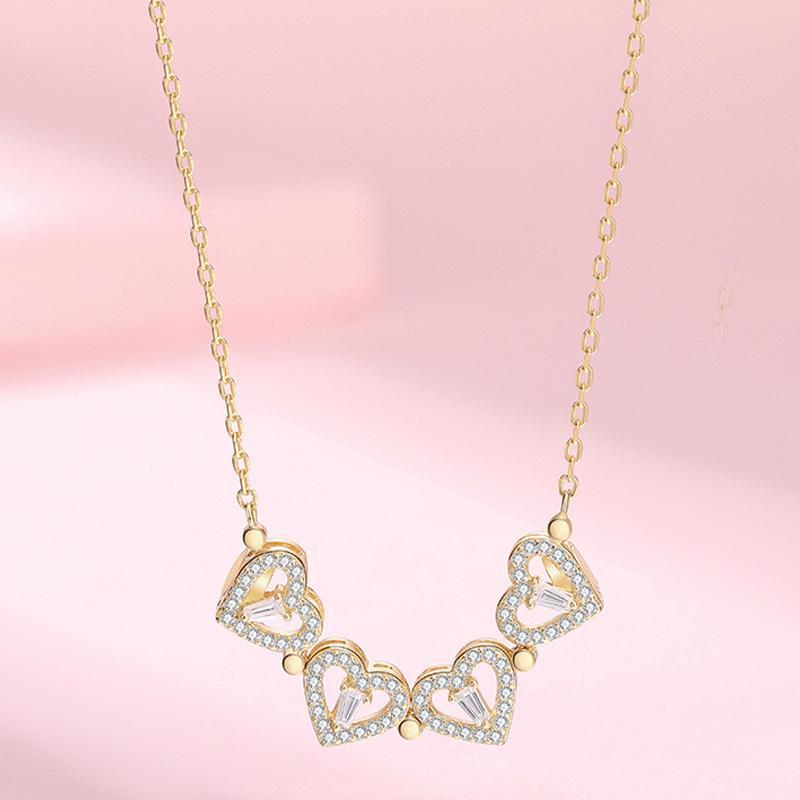 Four-leaf clover necklace for women