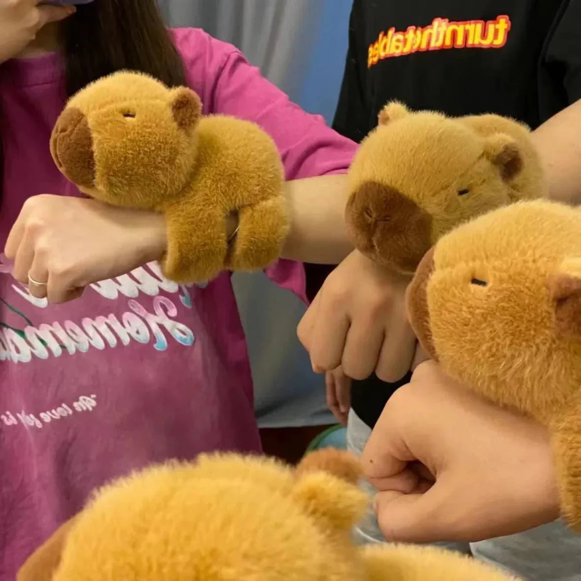 Kawaii Animal Slap Snap Wrap Wristband Plushie Collection