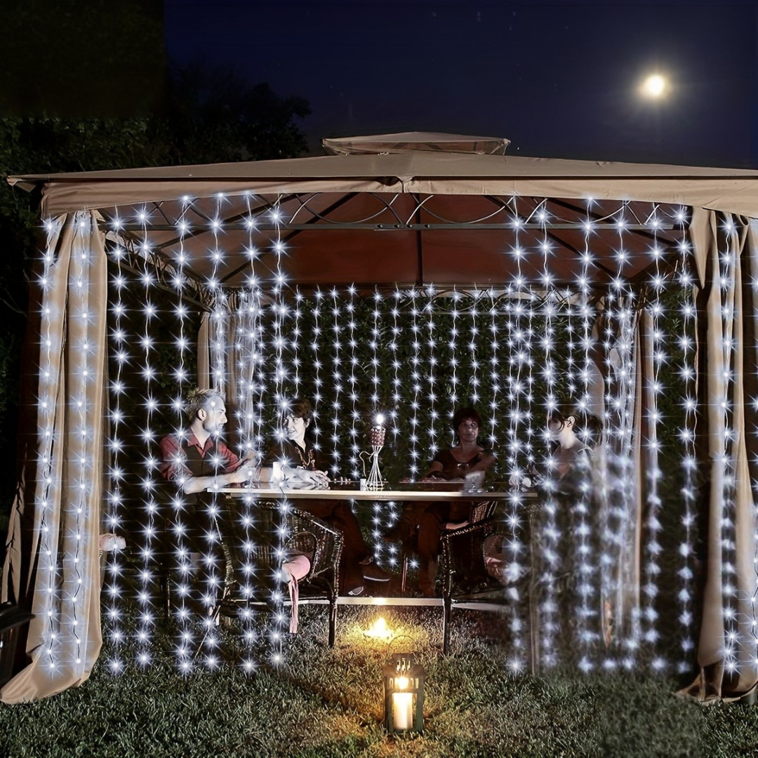 Fairy Lights Solar Powered Outdoor Curtain String