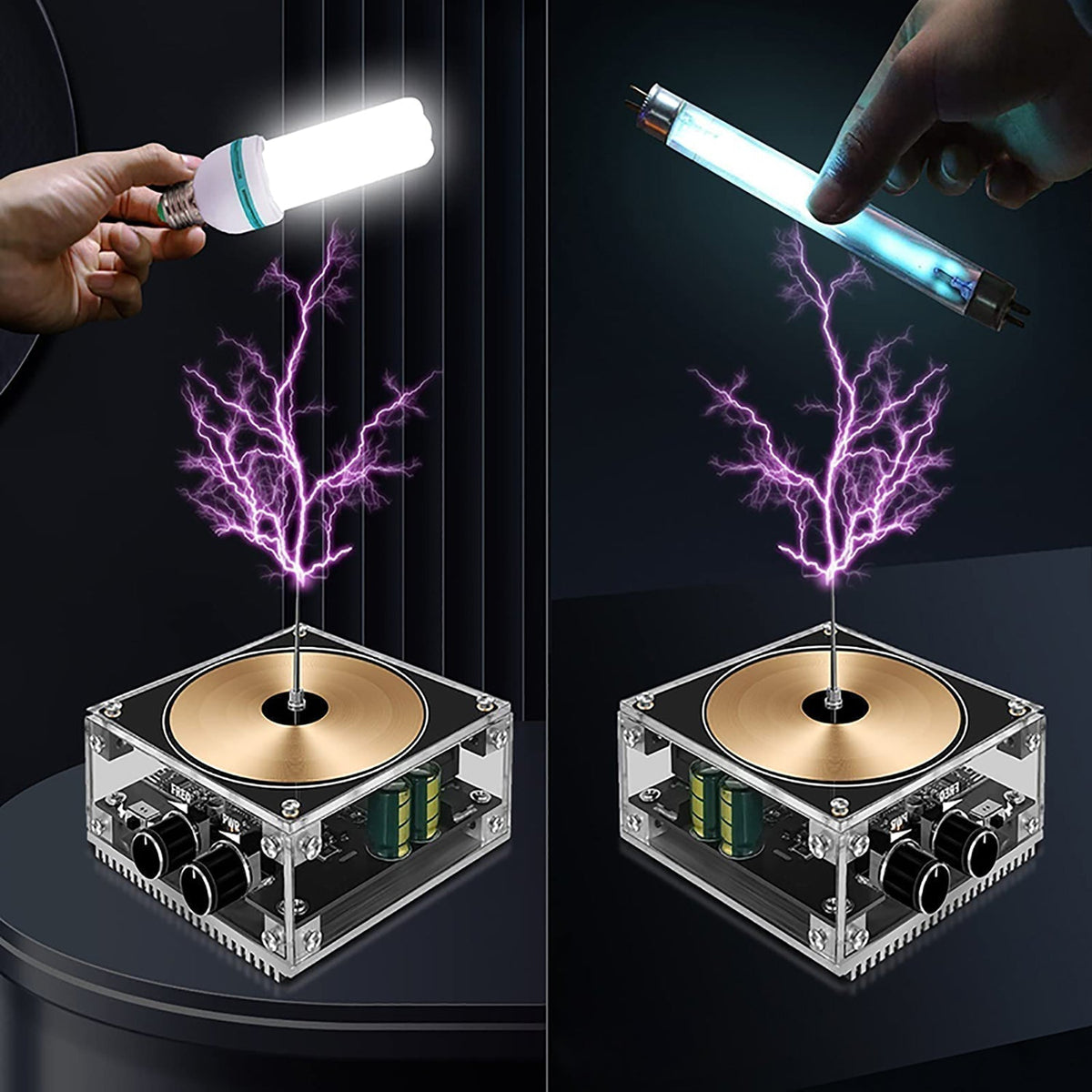 Multifunctional Tesla Music Speaker | Plasma Lightning Speaker | Wireless Bluetooth Sound