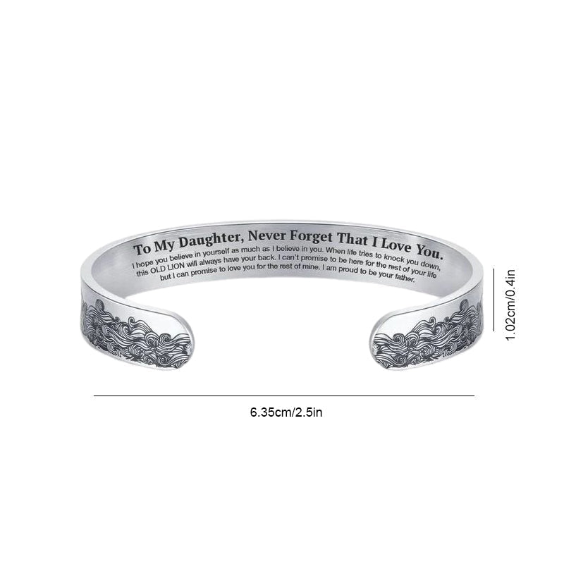 To My Daughter Proud of You Love Dad Bracelet