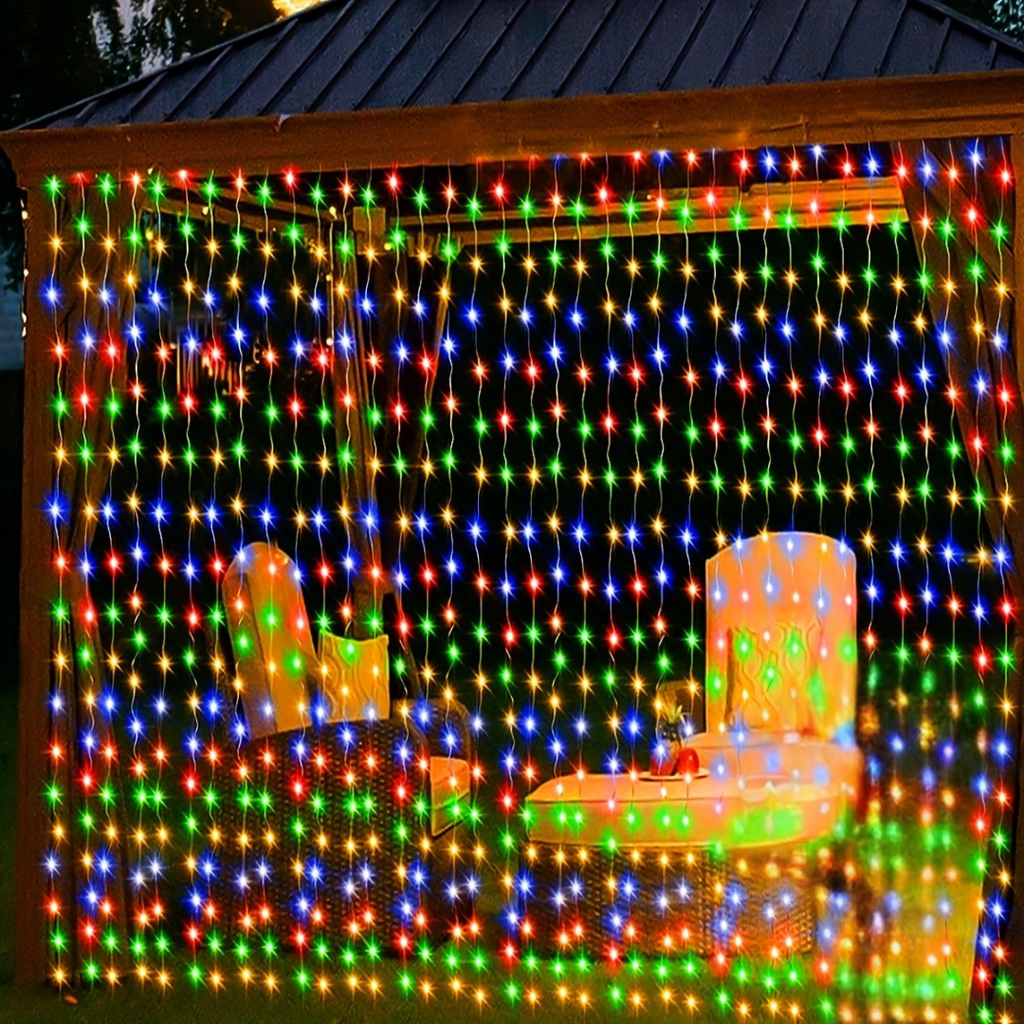 Fairy Lights Solar Powered Outdoor Curtain String