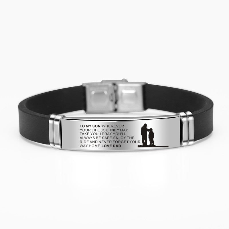 To My Son Inspirational Bracelet