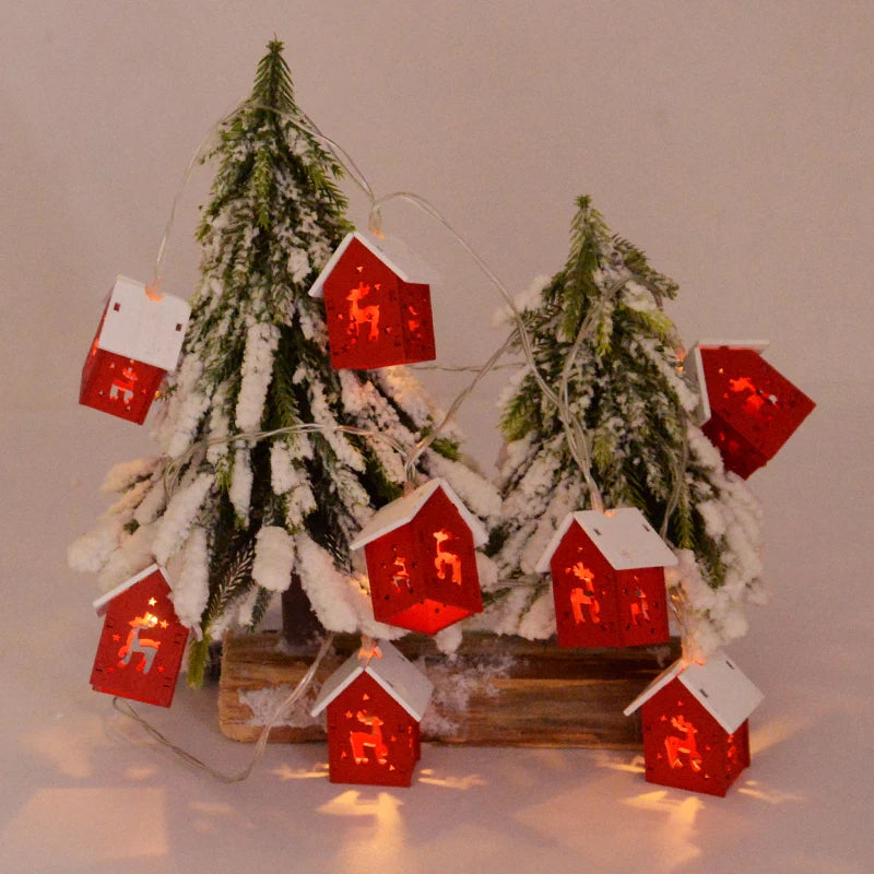 Wooden Christmas Houses with LED Lights - GlowHouse