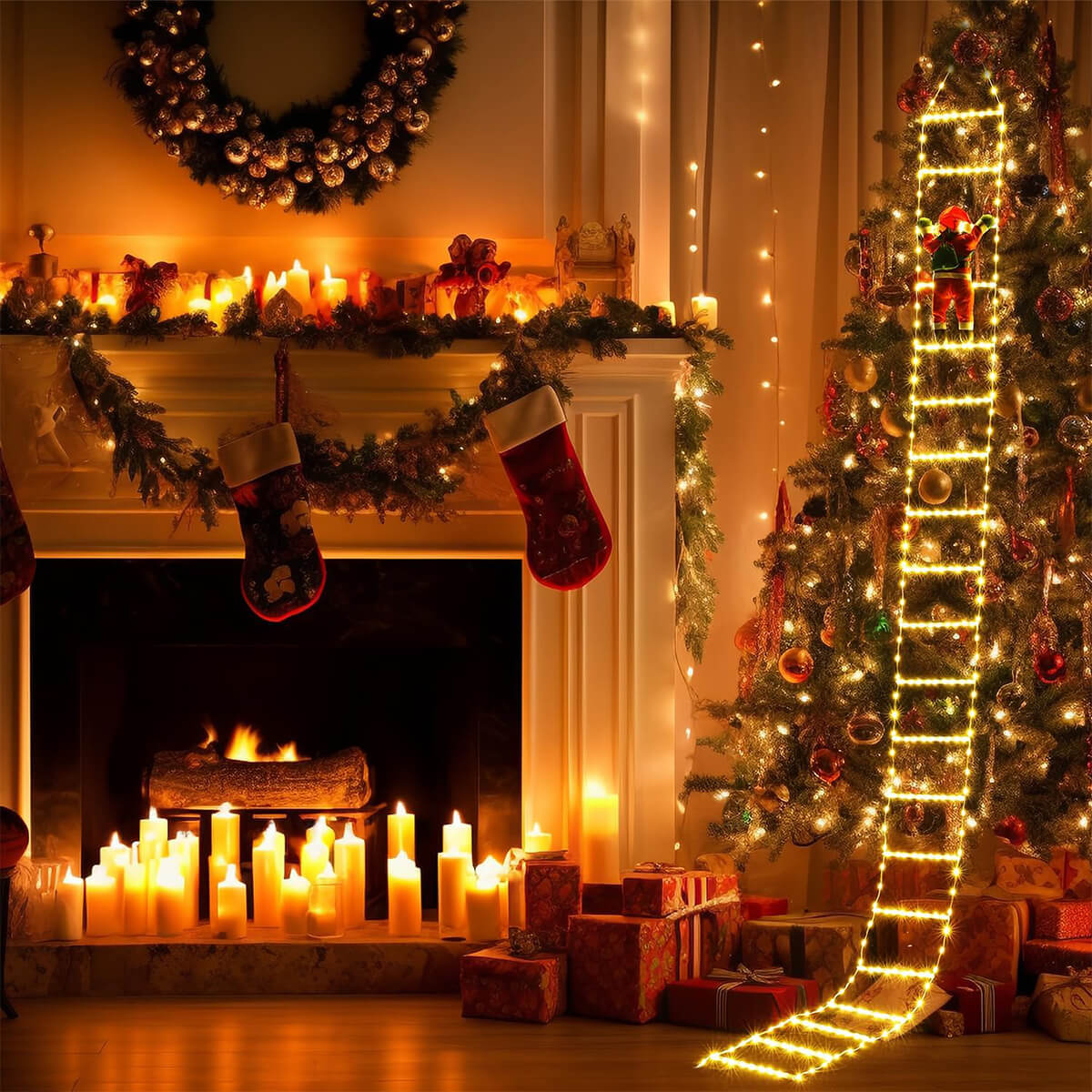 ClimbJoy - Festive Santa climbing ladder for Christmas coziness
