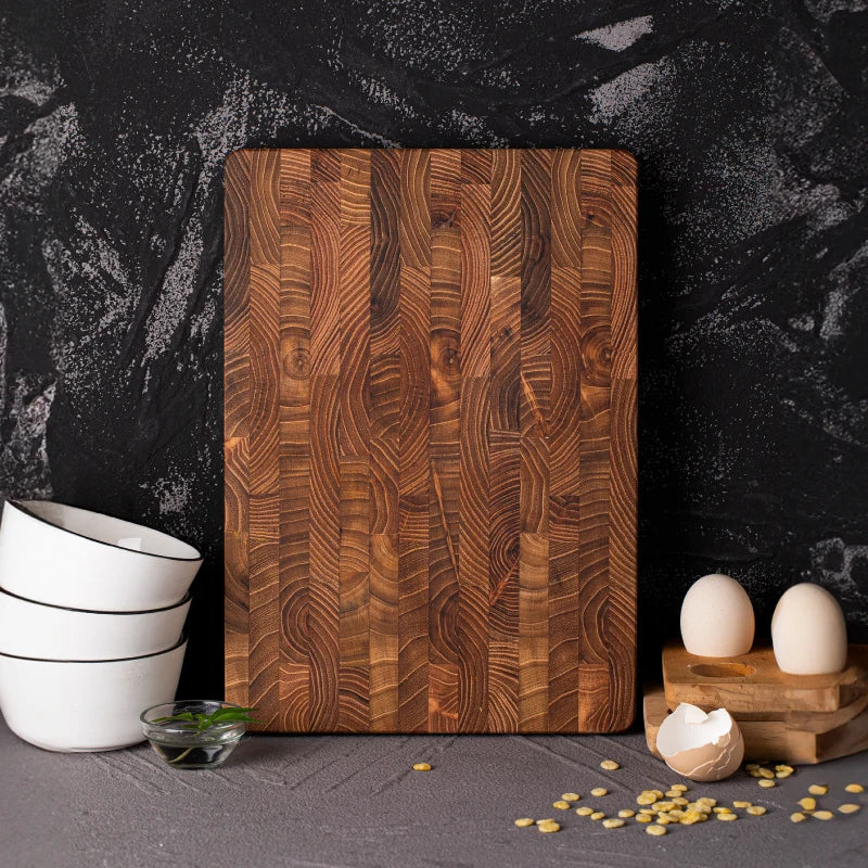 Elegant teak wood cutting board