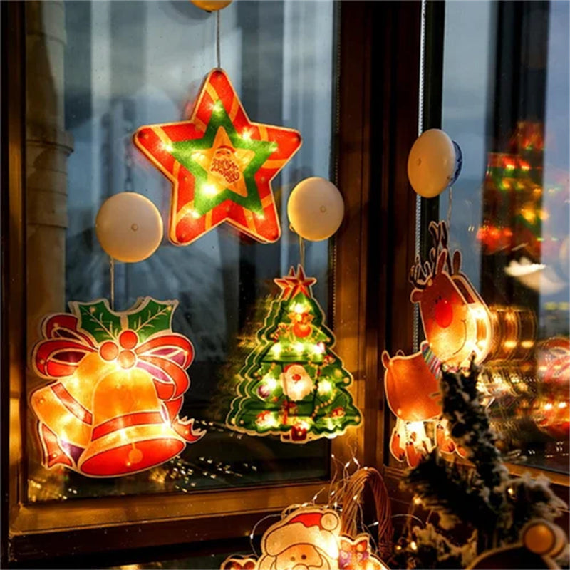 Christmas window hanging light