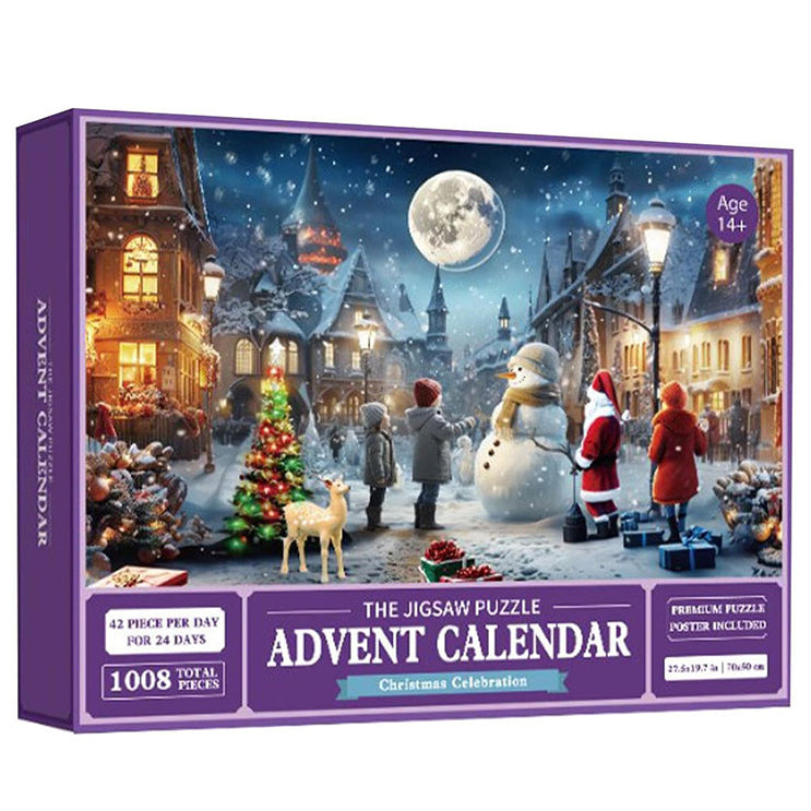 1000PCS Christmas Jigsaw Puzzles Advent Calendar - Christmas Gift