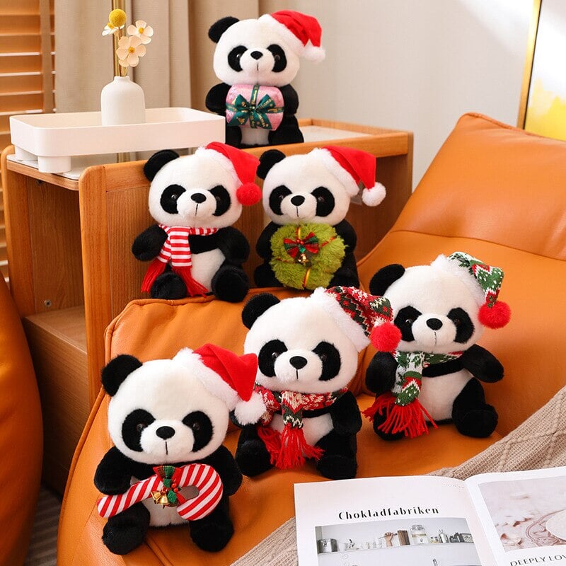 Christmas Santa Panda Plushies