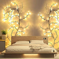 LED Grapevine Fairy Lights - 100 LED String Lights with Green Wire for Indoor & Outdoor Decoration, Parties, and Garden Use