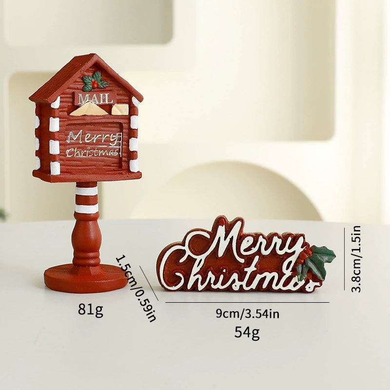 Creative Resin Christmas Micro Landscape Ornament