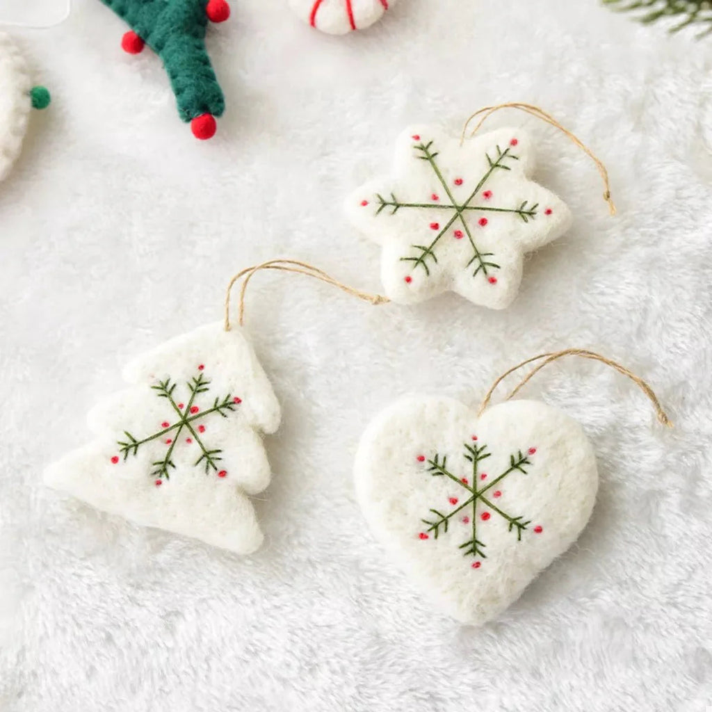 Christmas Felt Snowflake Ornament