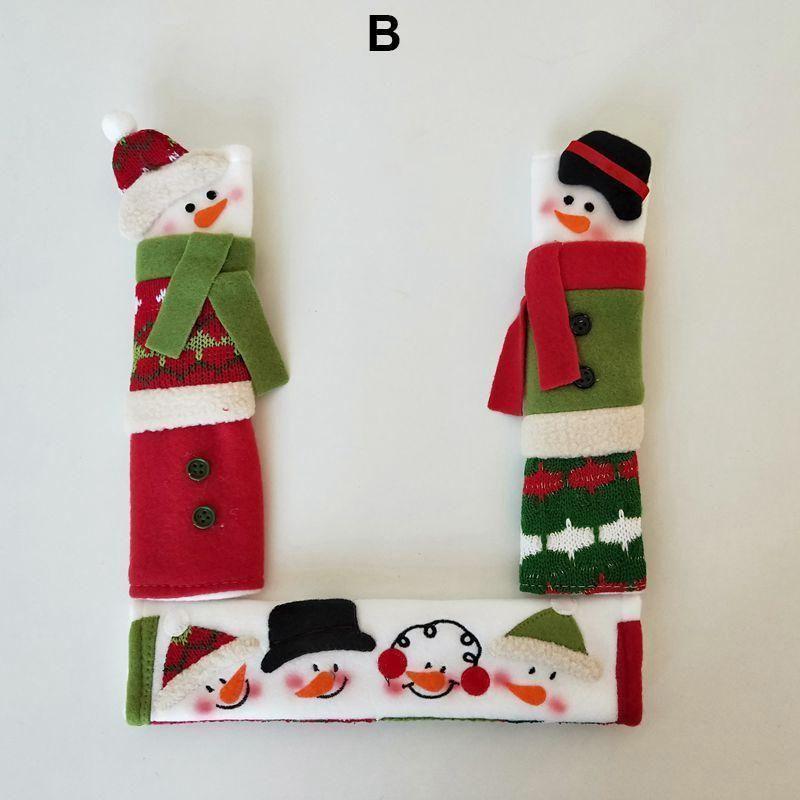 Christmas Fridge Handle Cover Door Handle Decorations