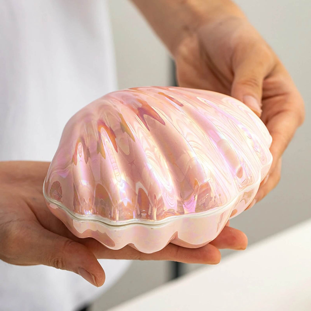 Siopsrl| Clam Shell Ceramic Jewelry Storage