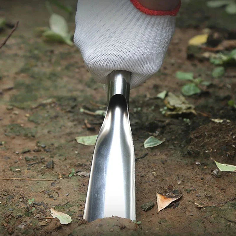 Siopsrl| Stainless Steel Weeding Tool and Trowel – Garden Tools with Wooden Handles