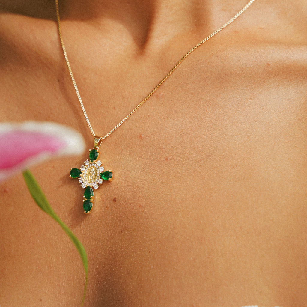 Valerie® Virgin Mary Cross Pendants