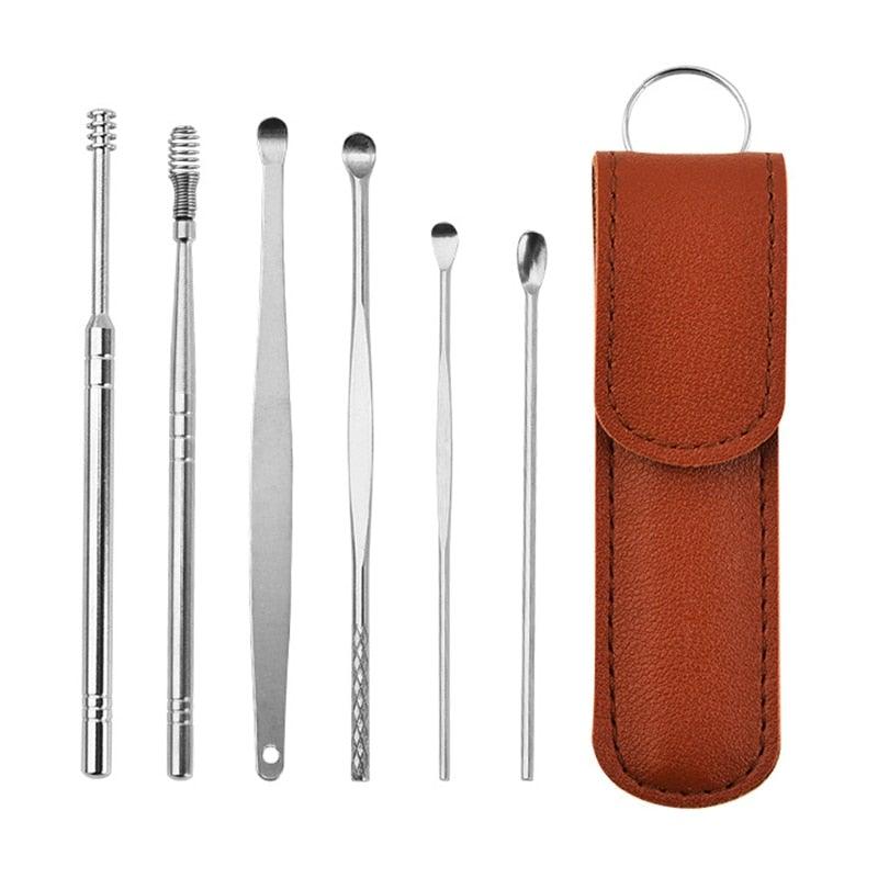 Siopsrl| Stainless Steel Ear Cleaner Set