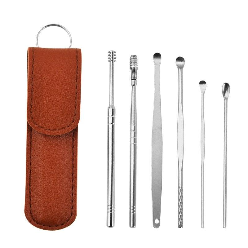 Siopsrl| Stainless Steel Ear Cleaner Set