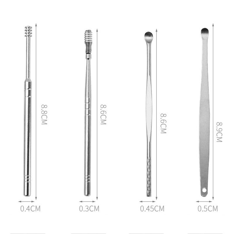 Siopsrl| Stainless Steel Ear Cleaner Set