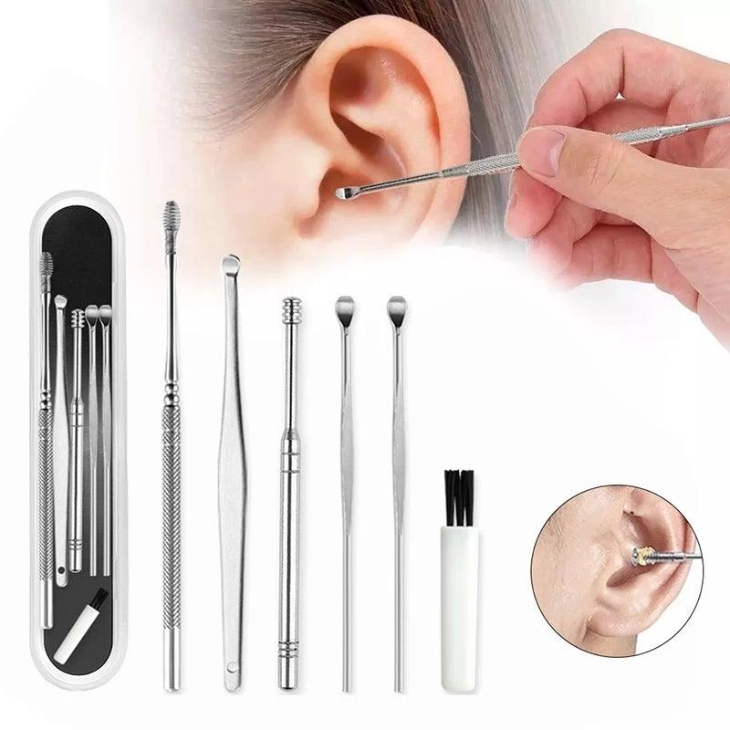 Siopsrl| Stainless Steel Ear Cleaner Set