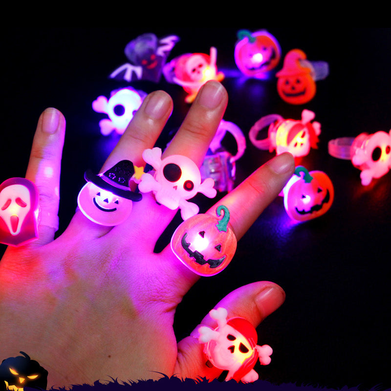 Siopsrl| Luminous Halloween Rings & Brooches
