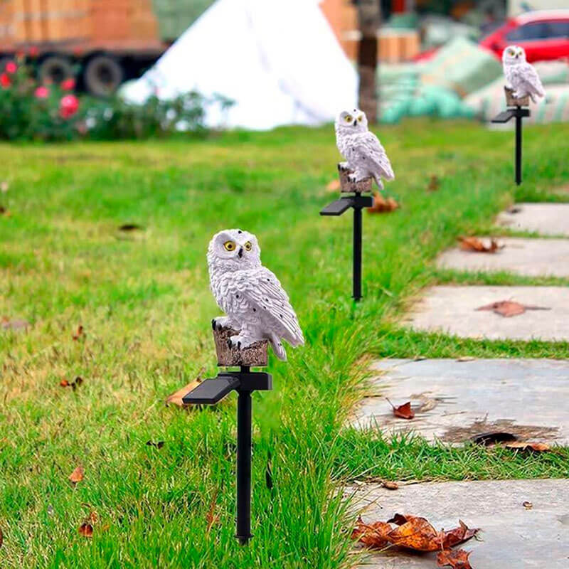 Siopsrl| Barter | Garden lamp owls with solar energy