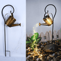 Siopsrl| Solar Watering Can Lamp – Wrought Iron Garden Light with 36 Warm LEDs for Magical Outdoor Ambience