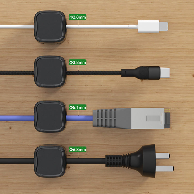 Siopsrl| Magnetic cable clip holder - set of 6 pcs.