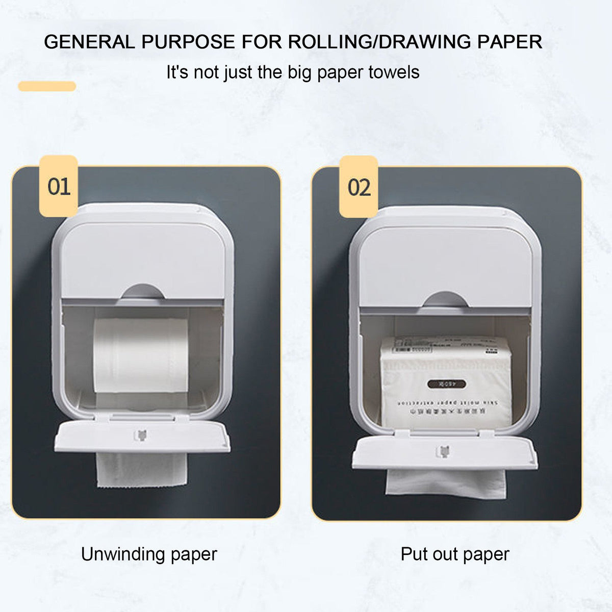 Siopsrl| Flush-free toilet paper holder box