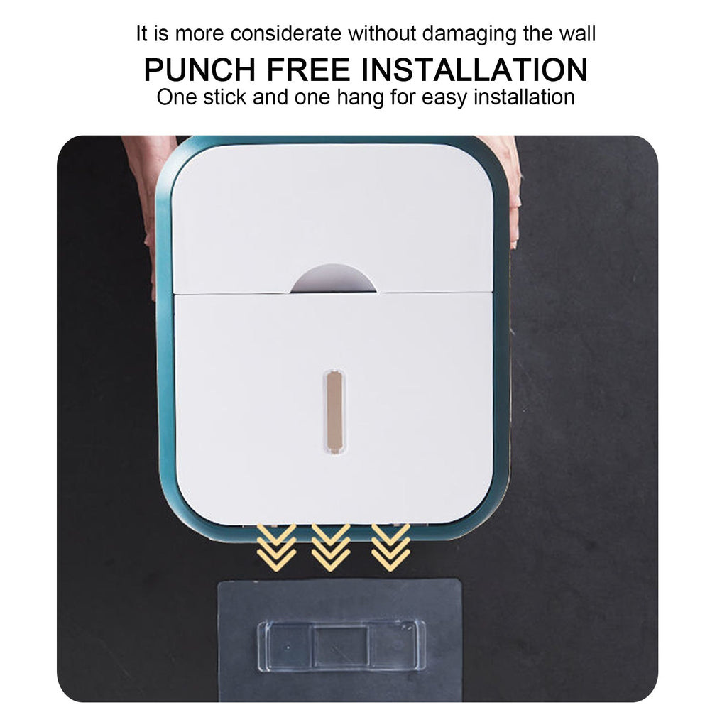 Siopsrl| Flush-free toilet paper holder box