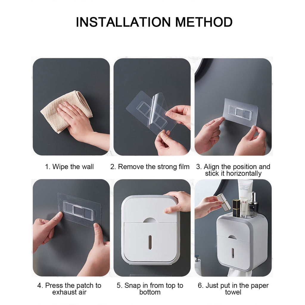 Siopsrl| Flush-free toilet paper holder box