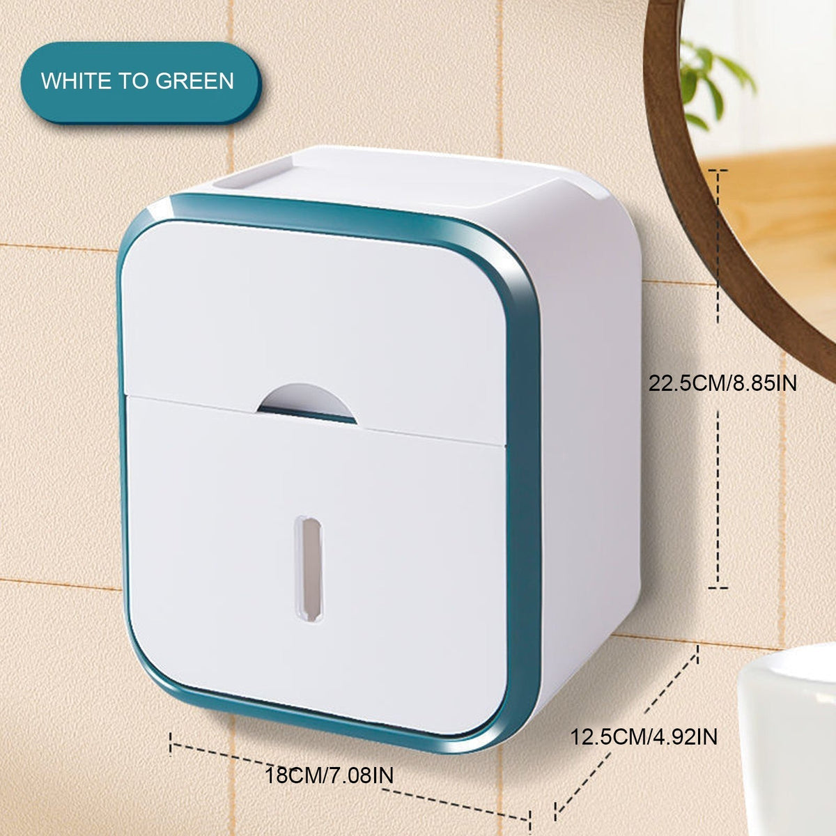 Siopsrl| Flush-free toilet paper holder box