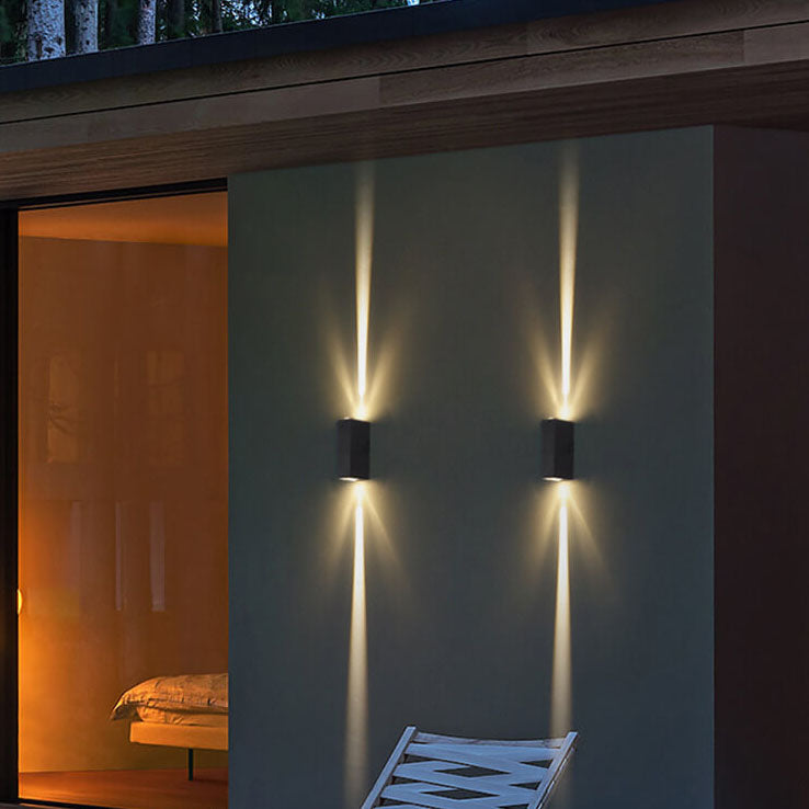 Siopsrl| Wall Light Modern Black Outdoor LED Fixture