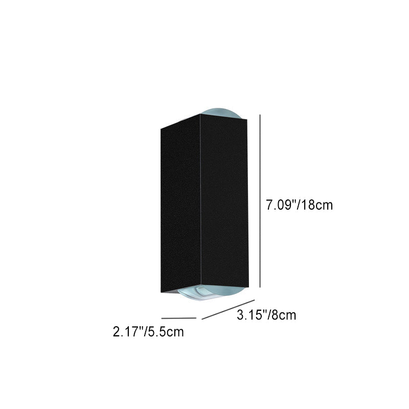 Siopsrl| Wall Light Modern Black Outdoor LED Fixture